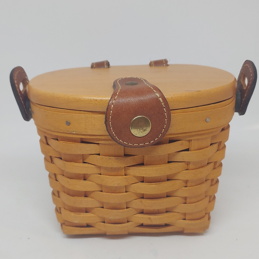 Vtg Longaberger Saddlebrook Basket Purse Signed READ